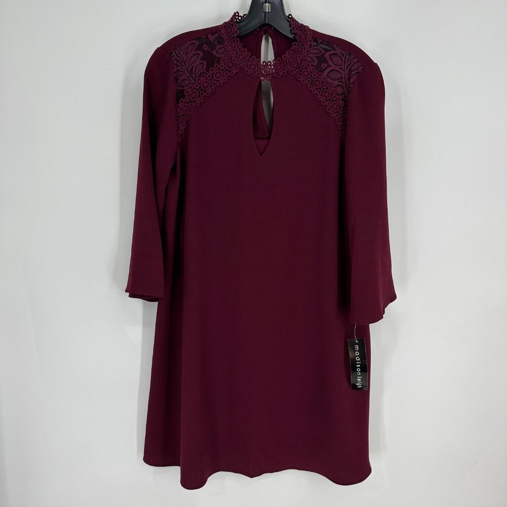 3/$25 Madison Leigh Dress 6 NWT Wine